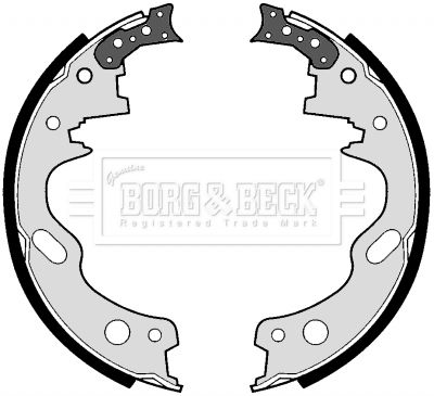 BORG & BECK Комплект тормозных колодок BBS6186